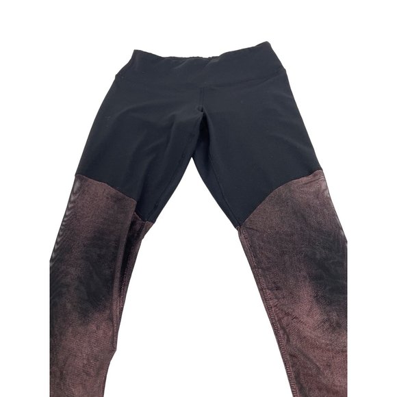 90 Degree by Reflex Yoga Pants Tights Crop S Black,  See-Through From Mid Thigh - Picture 6 of 17